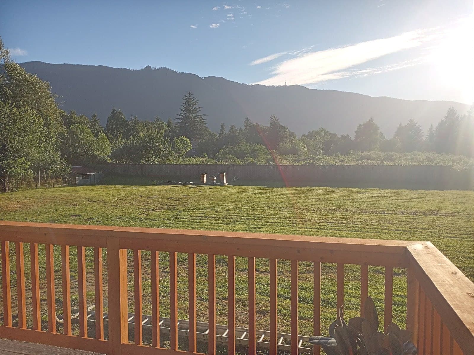 Mountain and valley views surrounding the home in North Bend, Washington